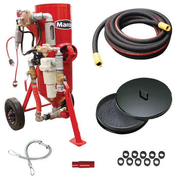 1.0 Cu. Ft. Blast Pot, Hose & Nozzle Package